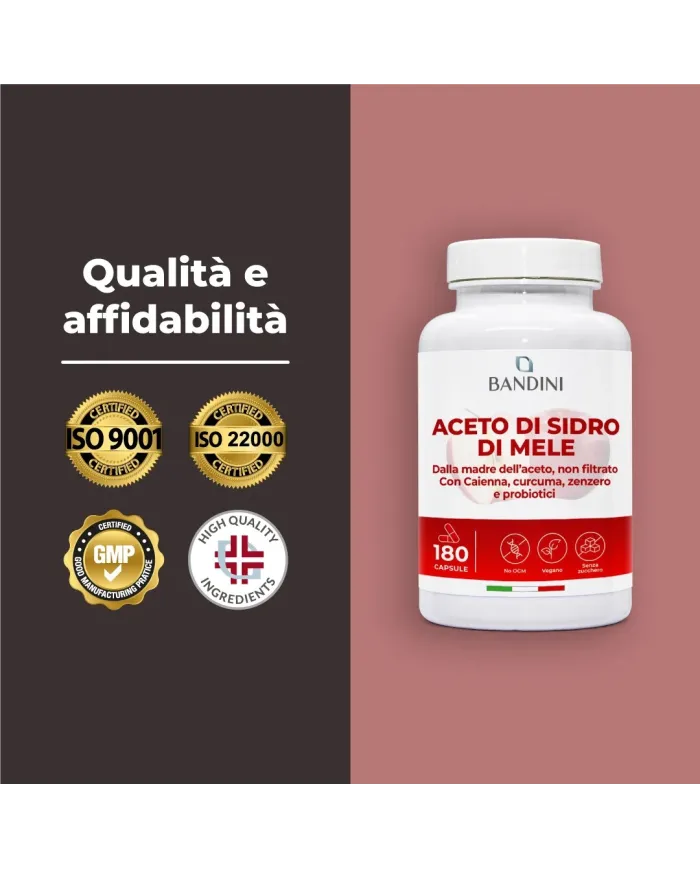 Aceto di sidro di mele 180 capsule